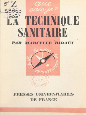 cover image of La technique sanitaire